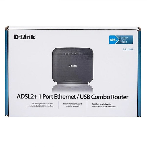 مودم روتر باسیم ADSLADSL2ADSL2+(Plus) دی-لینک مدل DSL-2520U (غیراستوکنو)