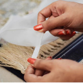 محافظ ریشه فرش 12 متری جنس حریر مدل Carpet Protecto