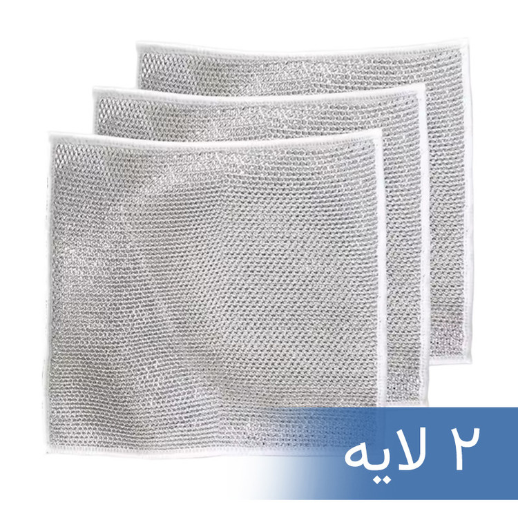 اسکاچ و دستمال توری بسته 3 عددی