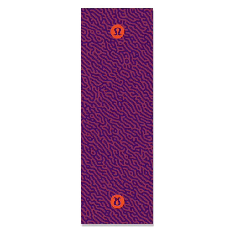 مت ورزشی مخمل ترک طرح هزارتوی بنفش کد MAT-60