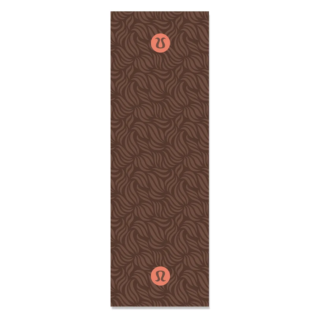 مت ورزشی مخمل ترک طرح مواج قهوه ای کد MAT-58