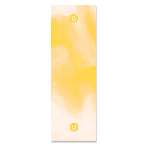 مت ورزشی مخمل ترک طرح آبرنگ زرد کد MAT-57