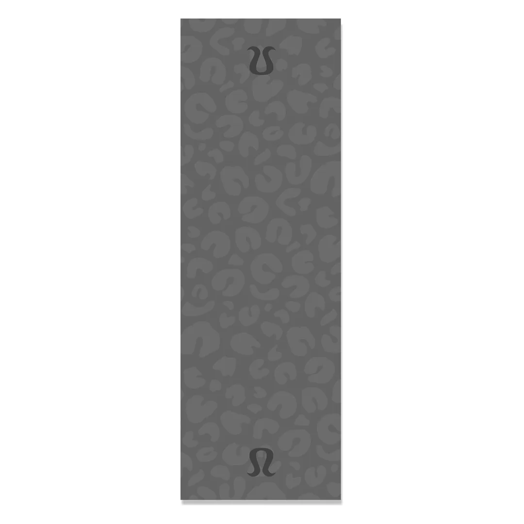 مت ورزشی مخمل ترک طرح پلنگی طوسی کد MAT-53