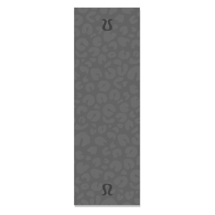 مت ورزشی مخمل ترک طرح پلنگی طوسی کد MAT-53