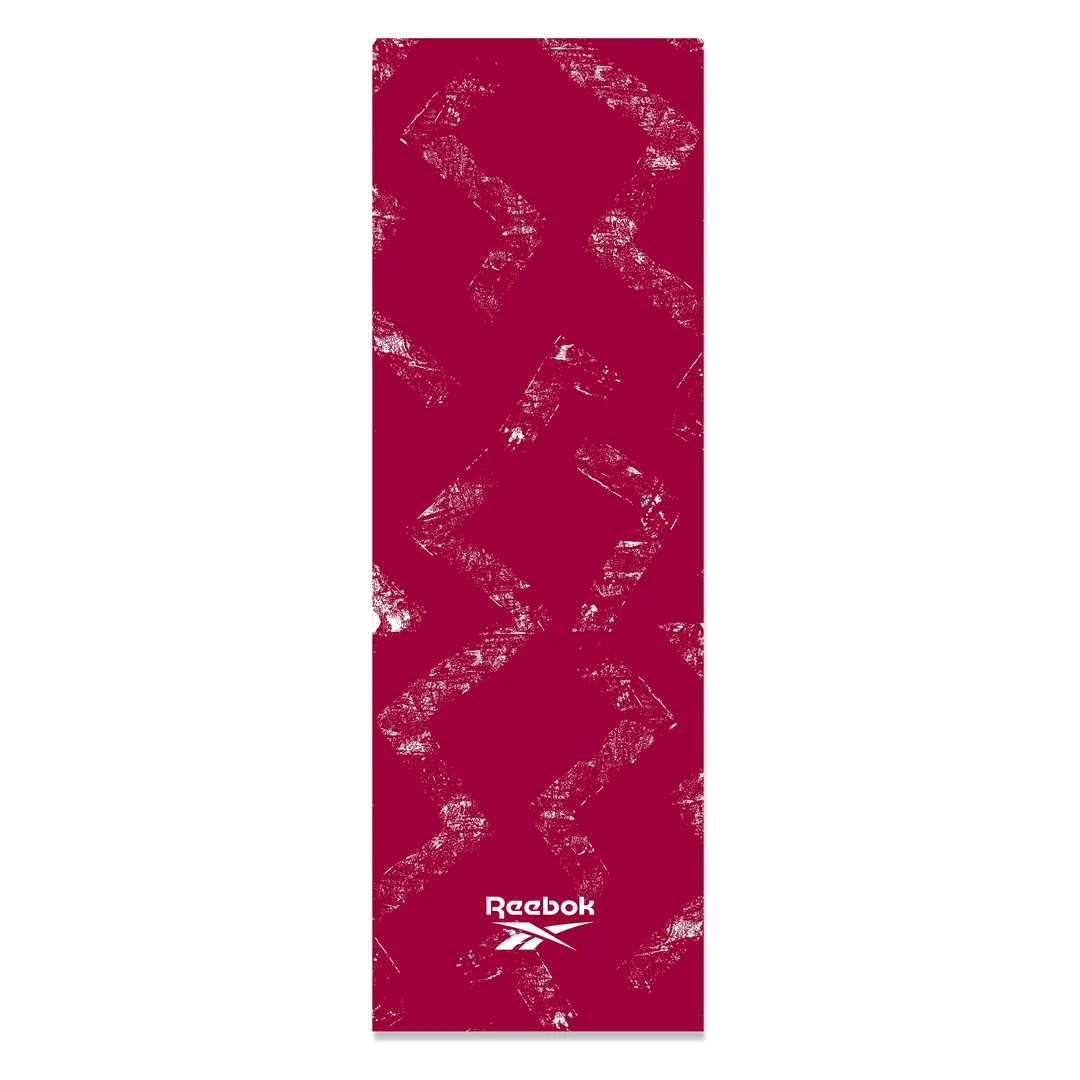 مت ورزشی مخمل ترک طرح لوزی زرشکی کد MAT-49